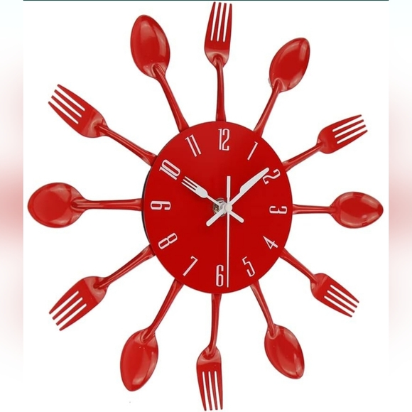 Timelike Kitchen Wall Clock - 3D Removable Creative Cutlery (COPY) - Picture 1 of 5
